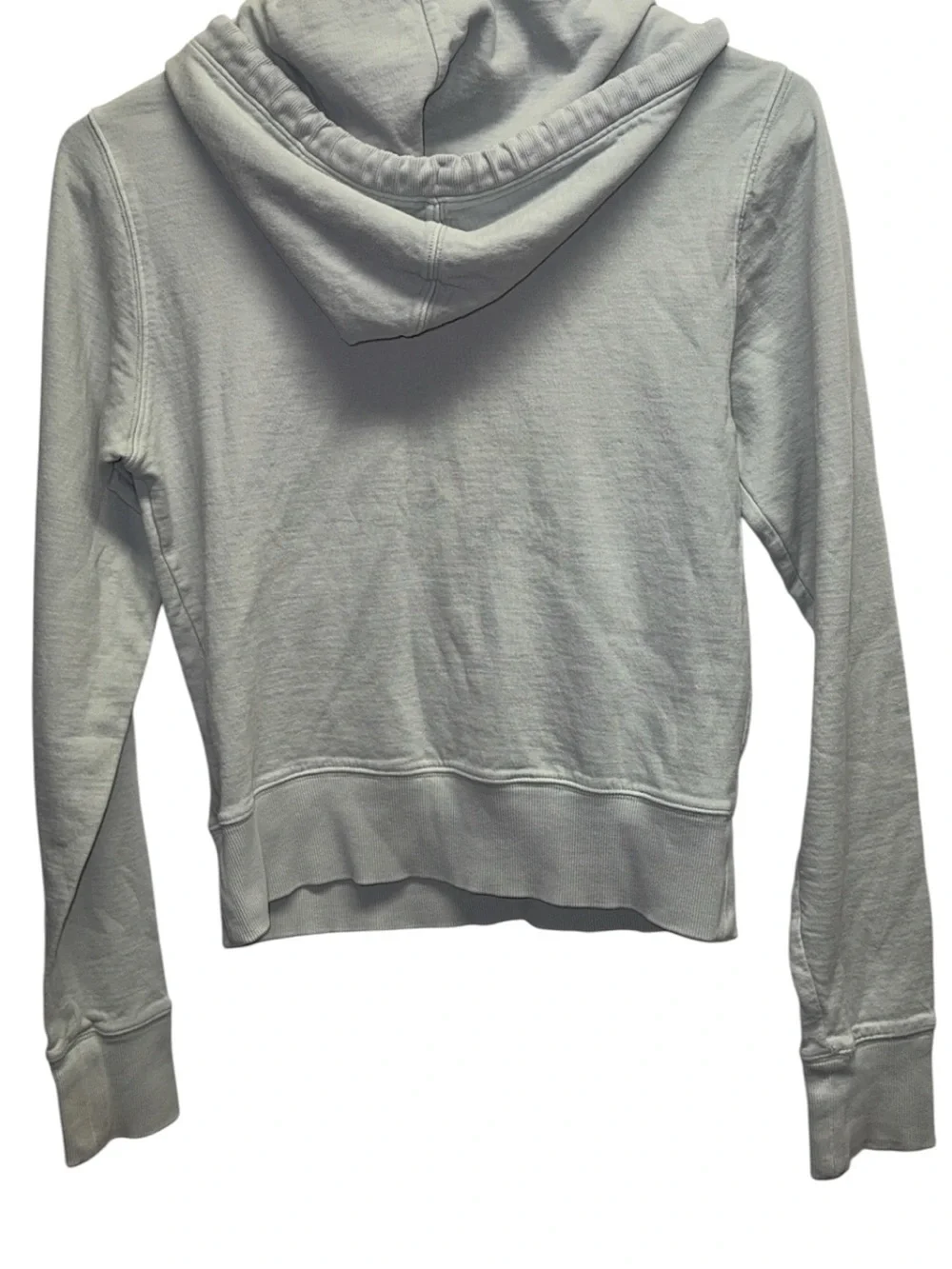 Athleta Light Gray Scoop-Neck Pullover Hoodie